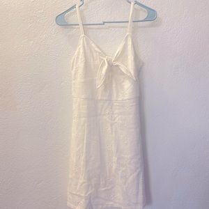 White mini dress